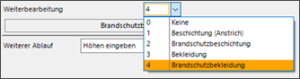 HasenbeinPlus Screenshot Auswahl Stahlstützen Weiterbearbeitung