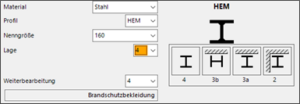 HasenbeinPlus Screenshot Auswahl Stahlstütze