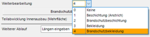 HasenbeinPlus Screenshot Auswahl Stahlträger Weiterbearbeitung